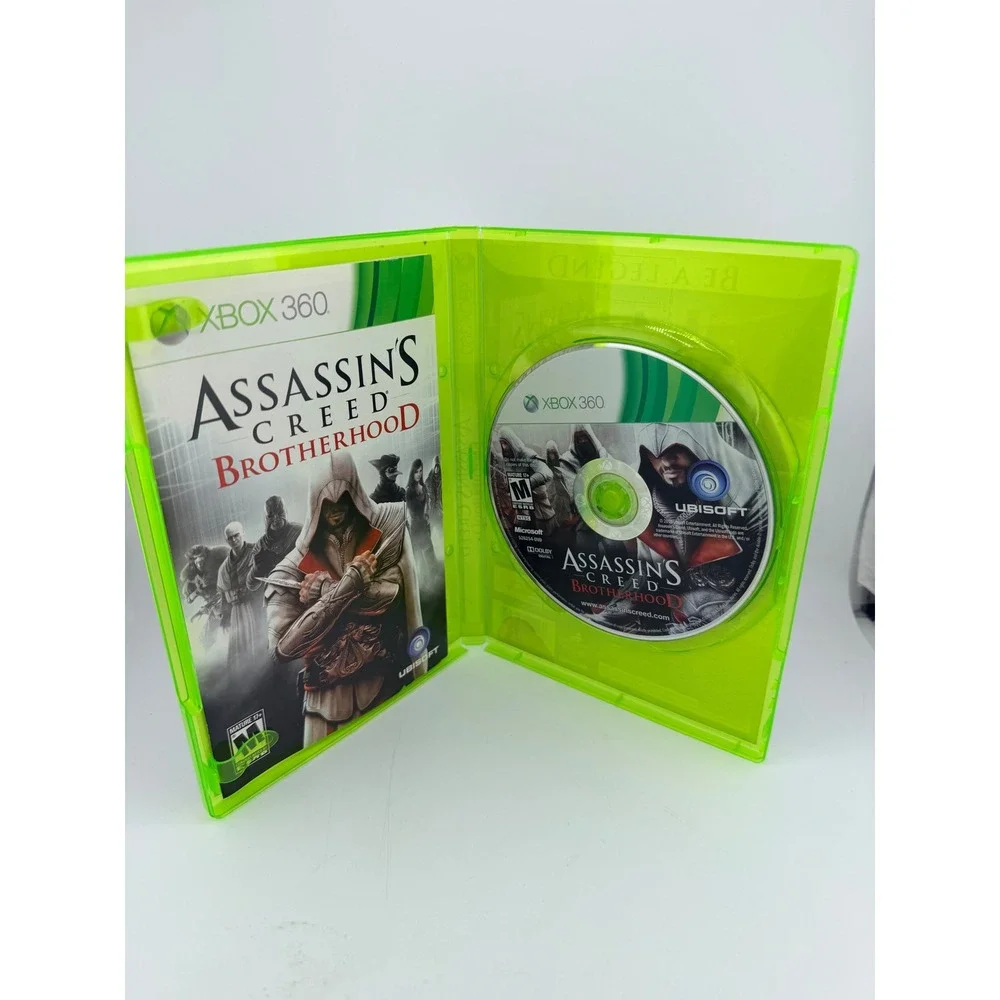 Assassins Creed Brotherhood Microsoft Xbox 360 Game 2010 CIB‎ NTSC 526254-DVD